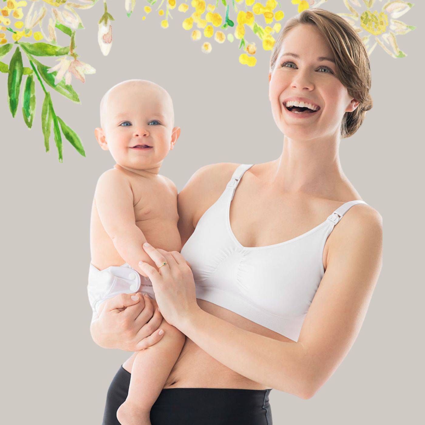Medela Keep Cool Sleep Bra, Seamless Maternity & Nursing Sleep Bra with  Full Back Breathing Zone and Soft Touch fabric 