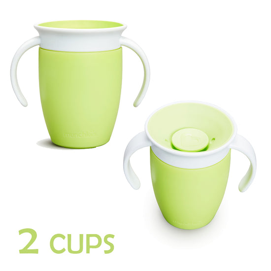 2 x Munchkin Miracle Trainer Cup 7Oz - Green