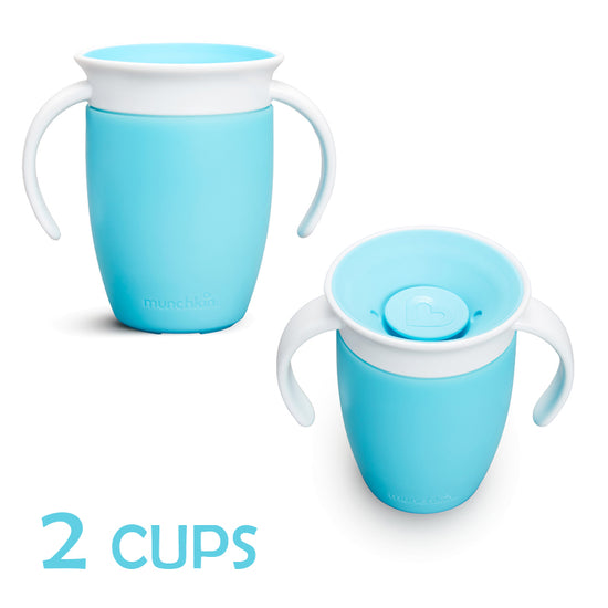 2 x Munchkin Miracle Trainer Cup 7Oz - Blue