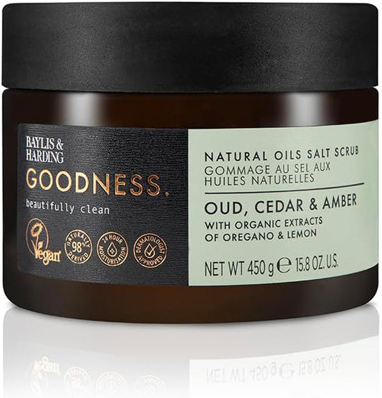 Baylis & Harding Goodness Oud Body Scrub 450g at Baby City