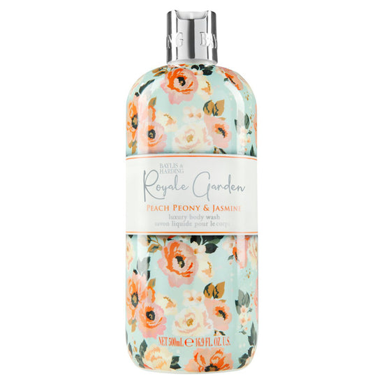 Baylis & Harding Royale Garden Peach Peony & Jasmine Body Wash 500ml at Baby City