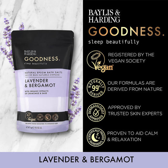 Baylis & Harding Goodness Lavender Sleep Bath Salts 1Kg l To Buy at Baby City