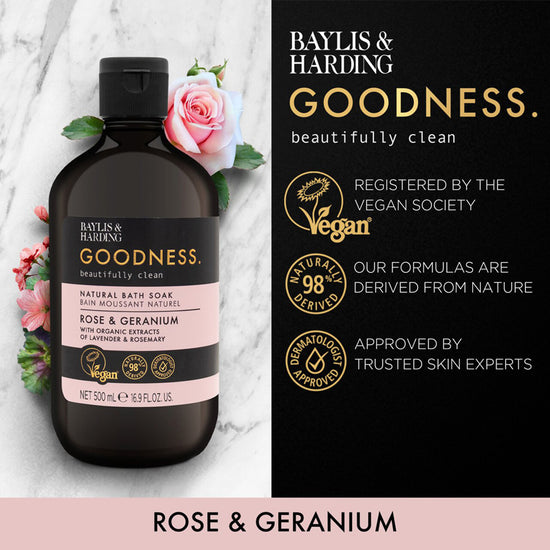 Baylis & Harding Goodness Rose Bath Soak 500ml l To Buy at Baby City