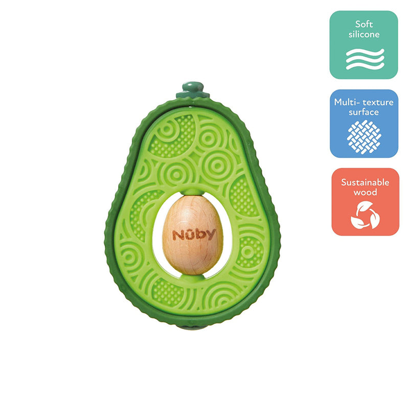 Nuby Avocado Silicone Teether l To Buy at Baby City