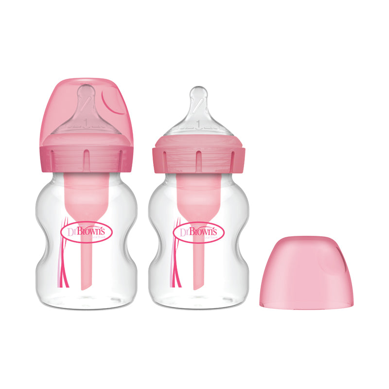 Dr Brown's Options+ Bottle Pink 150ml 2Pk at Baby City