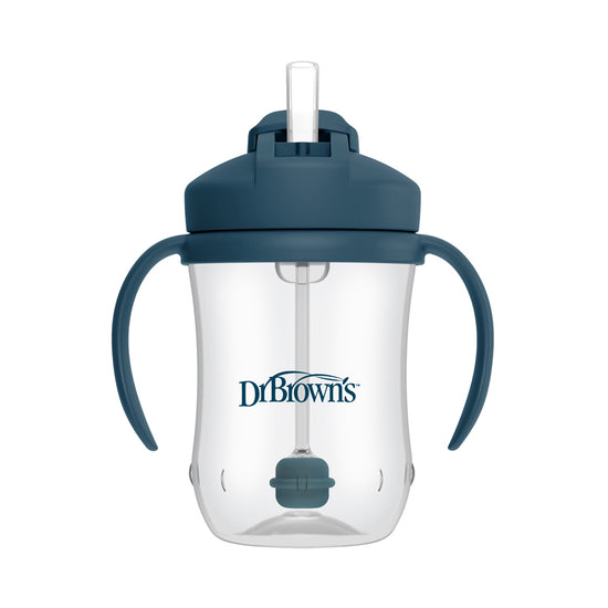 Dr Brown's Straw Cup Navy 270ml at Baby City