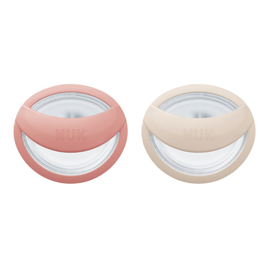 NUK Mommy Feel Soother 0-9m Blush 2Pk