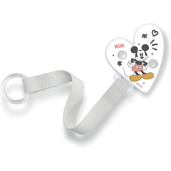 NUK Mickey Mouse Soother Band & Clip at Baby City