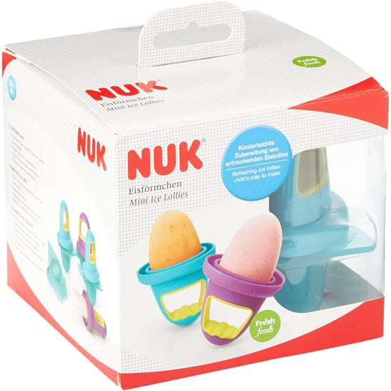 NUK Mini Ice Lolly Moulds Blue/Purple 4Pk