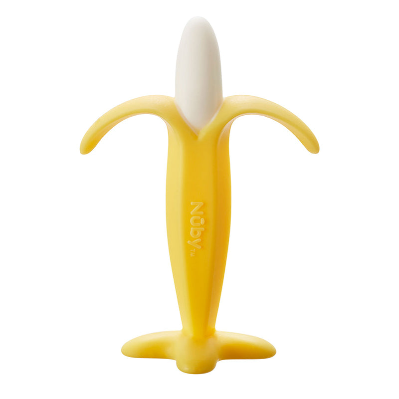 Nuby Banana Shaped Silicone Teether at Baby City