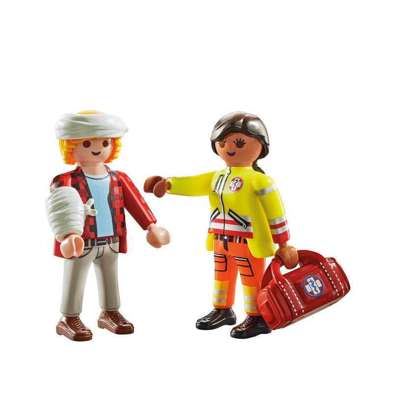 Playmobil Medic With Injured Person Duopack