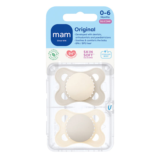 MAM Original Soother Unisex 2-6m 2Pk