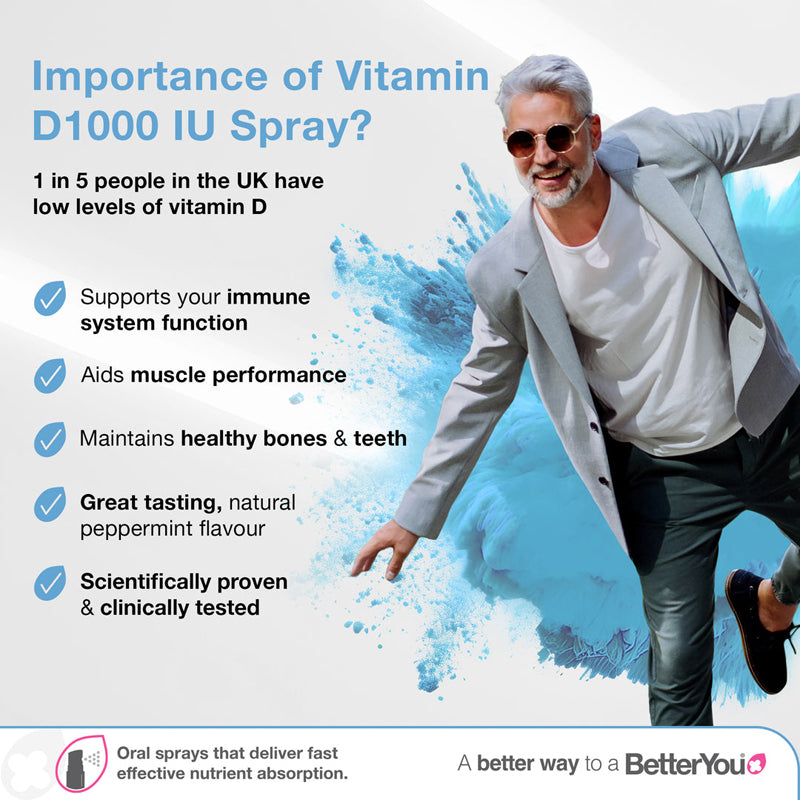 BetterYou Vitamin D 1000 IU Oral Spray l Baby City UK Retailer