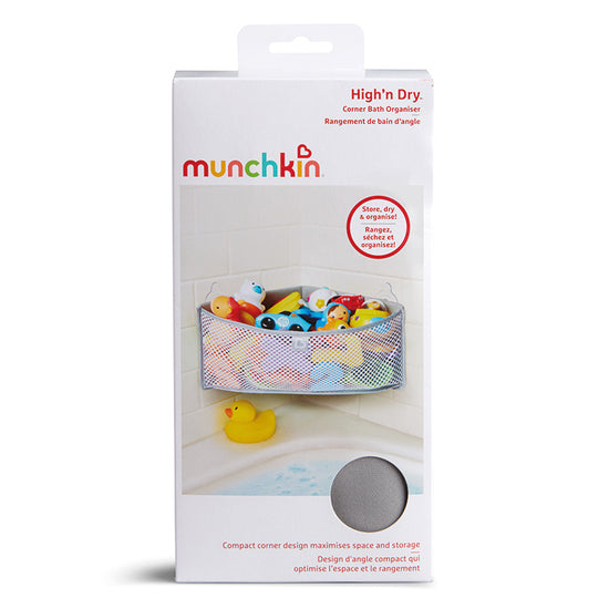 Munchkin High N Dry Corner Bath Organizer  l For Sale at Baby City