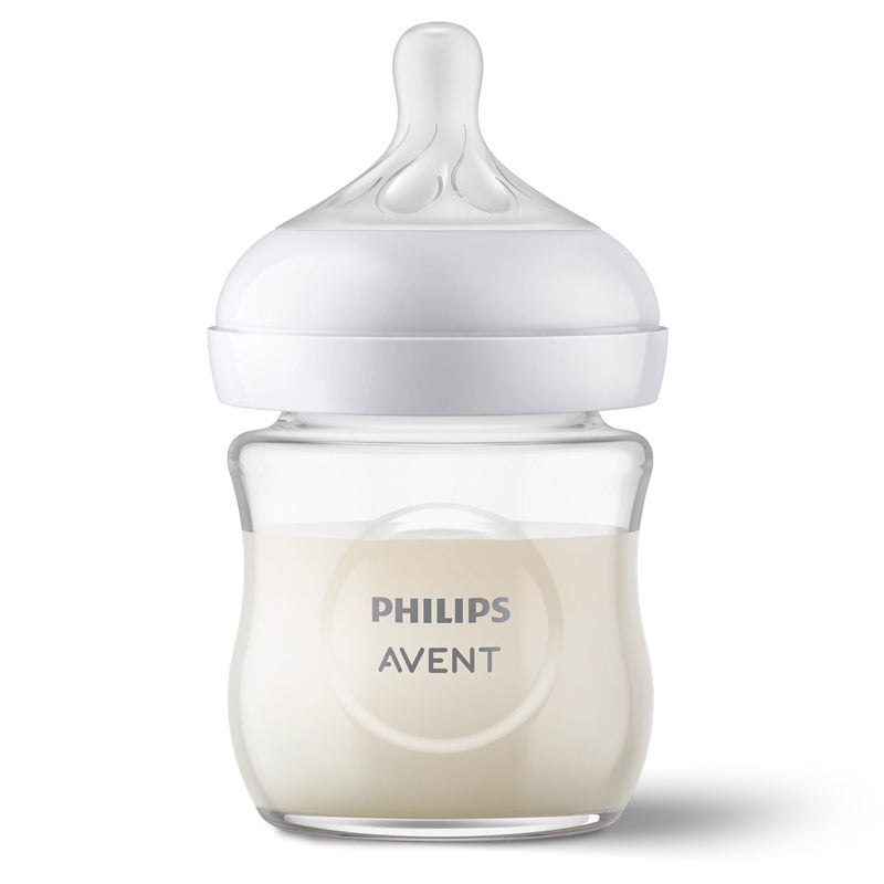 Philips Avent Natural Response 3.0 Glass Bottle 125ml l Baby City UK Stockist