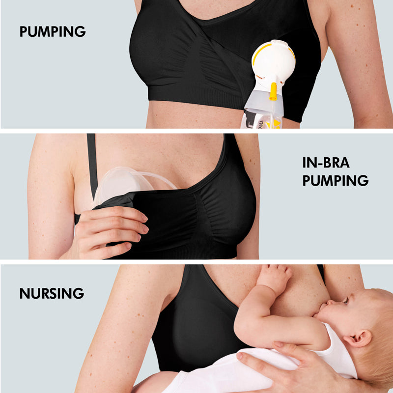 Medela Keep Cool Ultra Comfort Pregnancy and Nursing Bra black